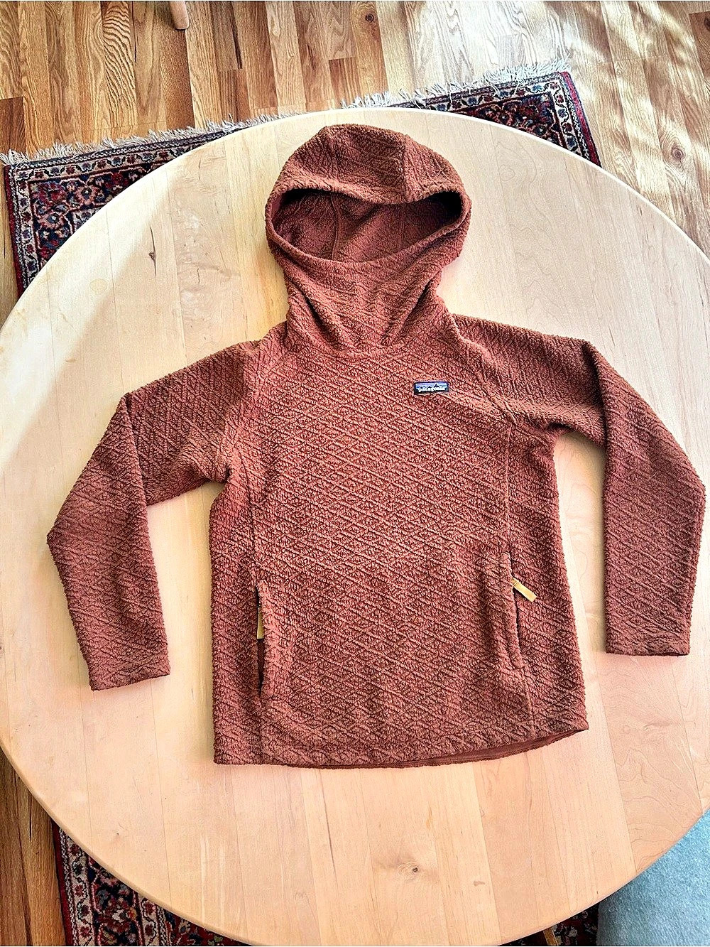 Patagonia Diamond Capra Hoody Brown Hooded Pullover Small